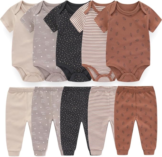 Bodysuits Pants Set Toddler Girl Boy Unisex Baby Gift Sets