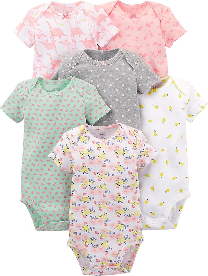 Simple Joys by Carter's baby-girls 6-pack Short-sleeve Bodysuit