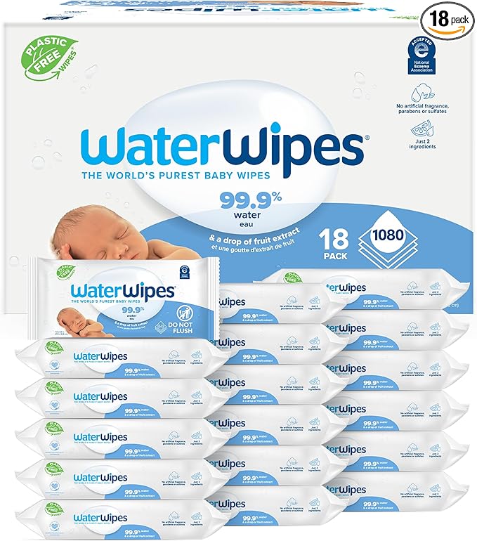 WaterWipes Plastic-Free Original Baby Wipes